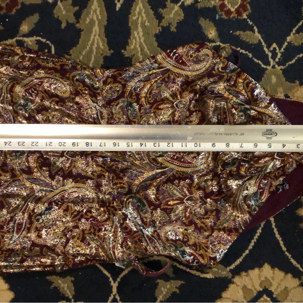 Stylish Classy Ralph Lauren Dress Maroon Paisley Print S 2 - Picture 11 of 11